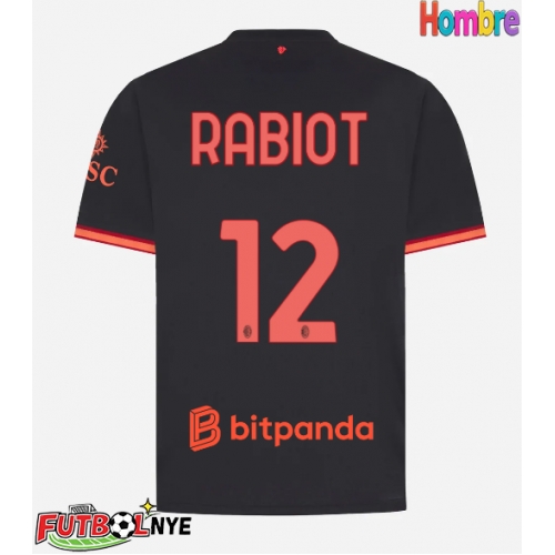Camiseta AC Milan Adrien Rabiot #12 Tercera Equipación 2026-27 manga corta